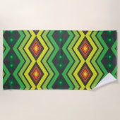 Serviette De Plage Estampado Tribal Selvático   (Devant)