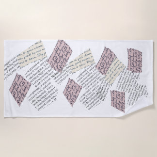 Serviette De Plage Esthétique Magazine - Style Rétro Editorial