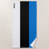 Serviette De Plage Estonie Drapeau splendide patriotique (Devant)