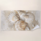 Serviette De Plage Etanche de coquillages (Devant)