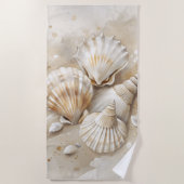 Serviette De Plage Etanche de coquillages (Devant)
