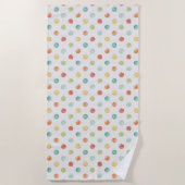 Serviette De Plage Étape réfléchie de papillons (Devant)