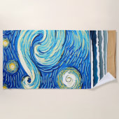 Serviette De Plage Etarry Ocean Summer Beach Waves (Devant)