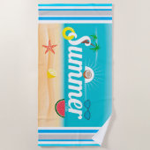 Serviette De Plage Été (Devant)