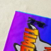 Serviette De Plage Eté Baleines Cartoon Beach Towne (En situation)