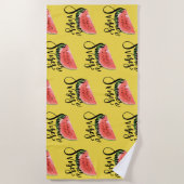 Serviette de plage Été Citron Vert (Devant)