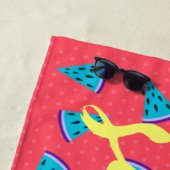 Serviette De Plage Eté de la pastèque Cool moderne (En situation)