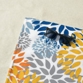Serviette De Plage Été Floral Abstrait Couleurs vives (En situation)