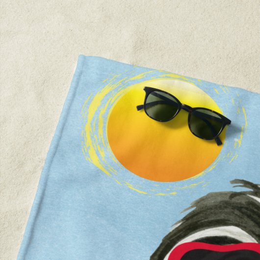 Serviette De Plage Été Havanese (En situation)