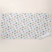 Serviette De Plage Été Love Bugs Beetles (Devant)