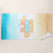 Serviette De Plage Été mignon (Devant)