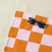 Serviette De Plage Été Orange Rose Dernier Splash Enterrement de Vie  (En situation)