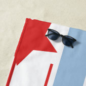 Serviette De Plage Été Patriotique Verticale Grandes et Étoiles (En situation)