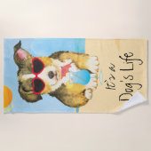 Serviette De Plage Été Pembroke Welsh Corgi (Devant)