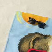 Serviette De Plage Été Pembroke Welsh Corgi (En situation)