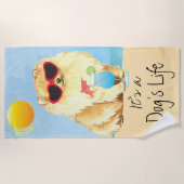 Serviette De Plage Été Pomeranian (Devant)