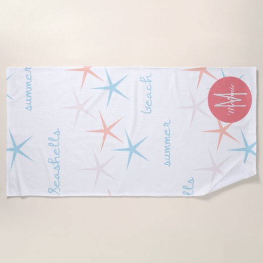 Serviette De Plage Eté Seashs Plage Starfish (Devant)