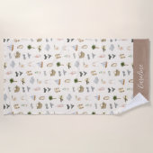 Serviette De Plage Été sur la côte, enterrement de vie de jeune fille (Devant)