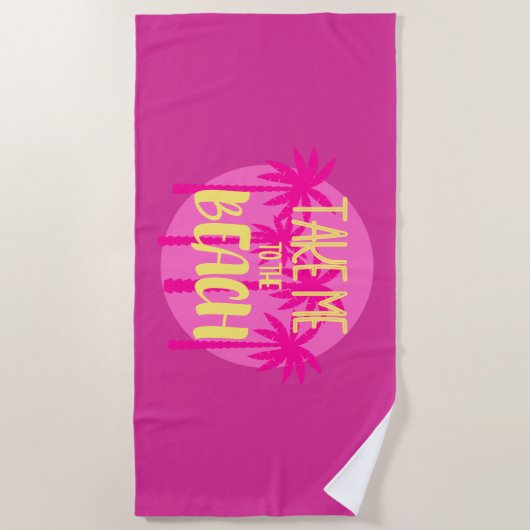 Serviette De Plage Été tropical moderne (Devant)