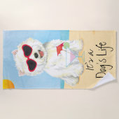 Serviette De Plage Été Westie (Devant)