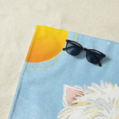 Serviette De Plage Été Westie (En situation)