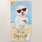 Serviette De Plage Été Westie (Devant)