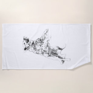 Serviette De Plage Étendue de l'énergie d'automne