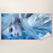 Serviette De Plage Ethereal Frozen Neige Queen Imaginaire Art (Devant)
