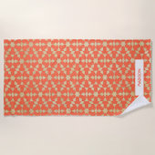 Serviette De Plage Ethnic Marocain Motif géométrique (Devant)