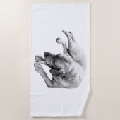Serviette De Plage Étirer et mâcher (Devant)
