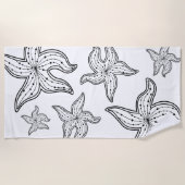 Serviette de plage - Étoile de mer (Devant)