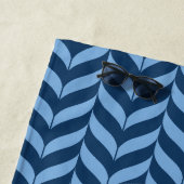 Serviette De Plage Étoile de mer bleue marine côtière (En situation)