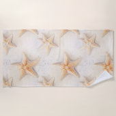 Serviette De Plage Étoile de mer de l'océan de la plage (Devant)