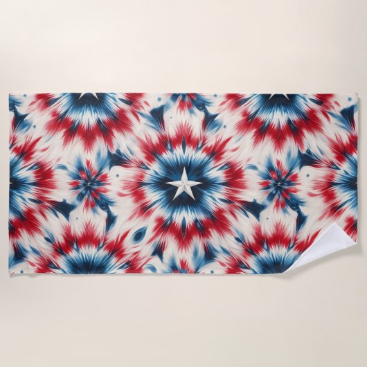 Serviette De Plage Étoile des États-Unis (Devant)