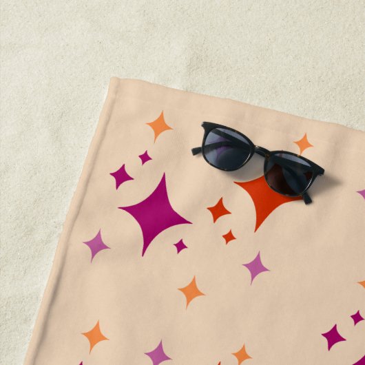 Serviette De Plage Étoile lesbienne (En situation)