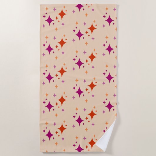 Serviette De Plage Étoile lesbienne (Devant)