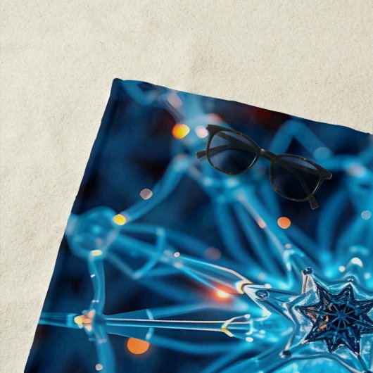 Serviette De Plage Étoile synaptique (En situation)