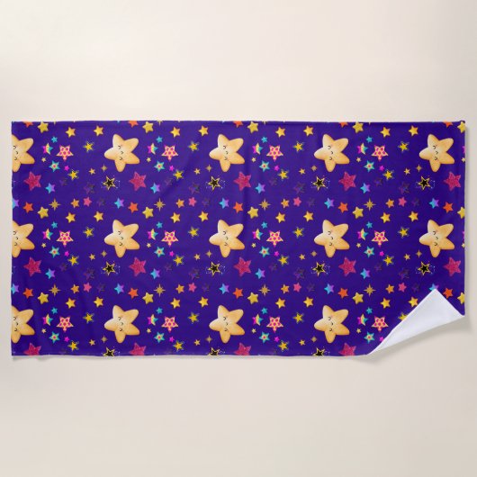 SERVIETTE DE PLAGE ÉTOILES (Devant)