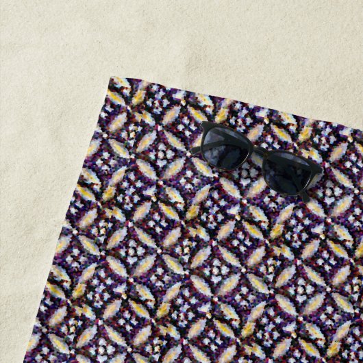 Serviette De Plage Étoiles Abstraites (En situation)