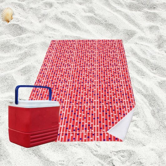 Serviette De Plage Étoiles de drapeau