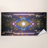 Serviette De Plage Étoiles de tonnerre (Devant)