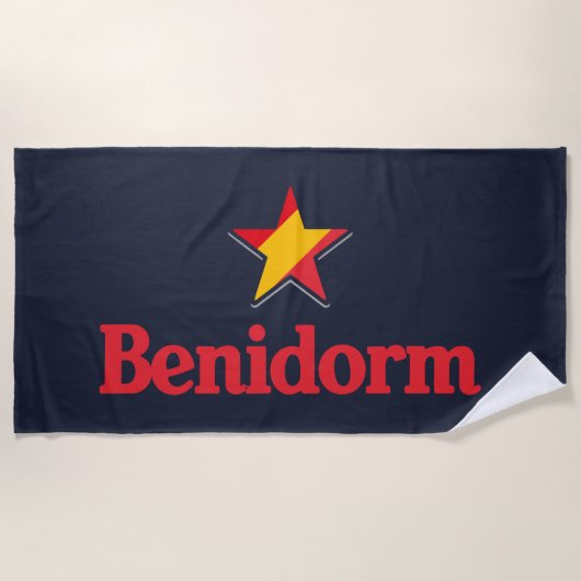 Serviette De Plage Étoiles d'Espagne – Benidorm (Devant)