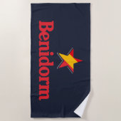 Serviette De Plage Étoiles d'Espagne – Benidorm (Devant)