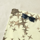 Serviette De Plage Étoiles Dorées (En situation)