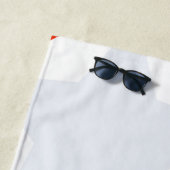 Serviette De Plage Étoiles géantes patriotiques d'été (En situation)