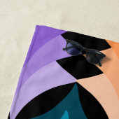 Serviette De Plage Étoiles modernes du milieu du siècle (En situation)