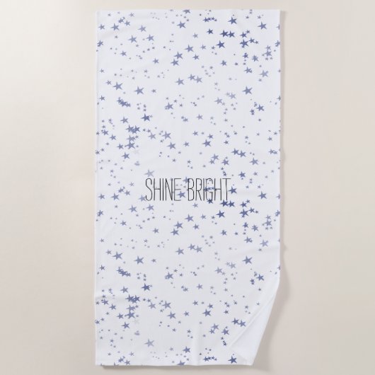 Serviette De Plage Étoiles violettes (Devant)