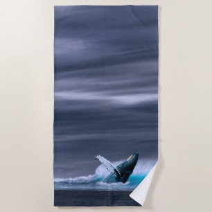 Serviette De Plage Etonnante baleine à bosse