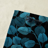 Serviette De Plage Eucalyptus en bleu (En situation)