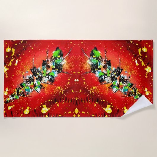 Serviette De Plage EVEIL de Christèle Chabrette (Devant)